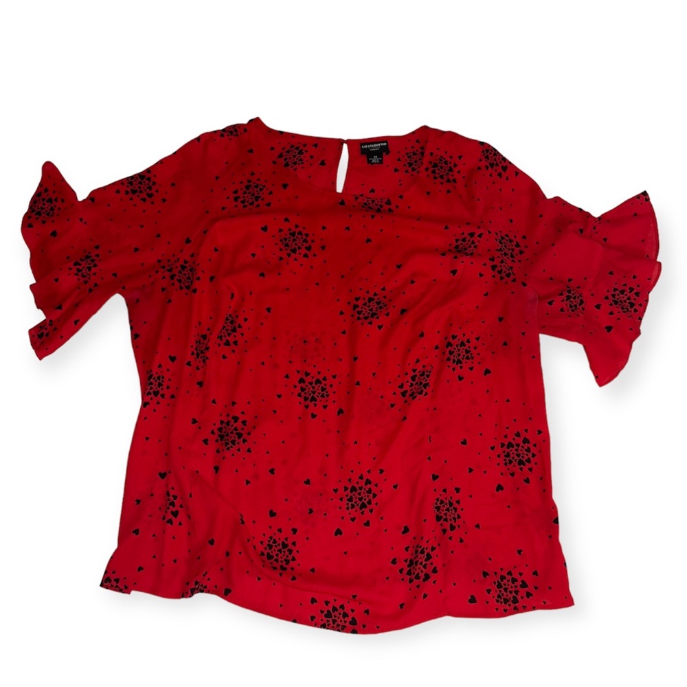 Liz Claiborne Flutter Sleeve Blouse 2X